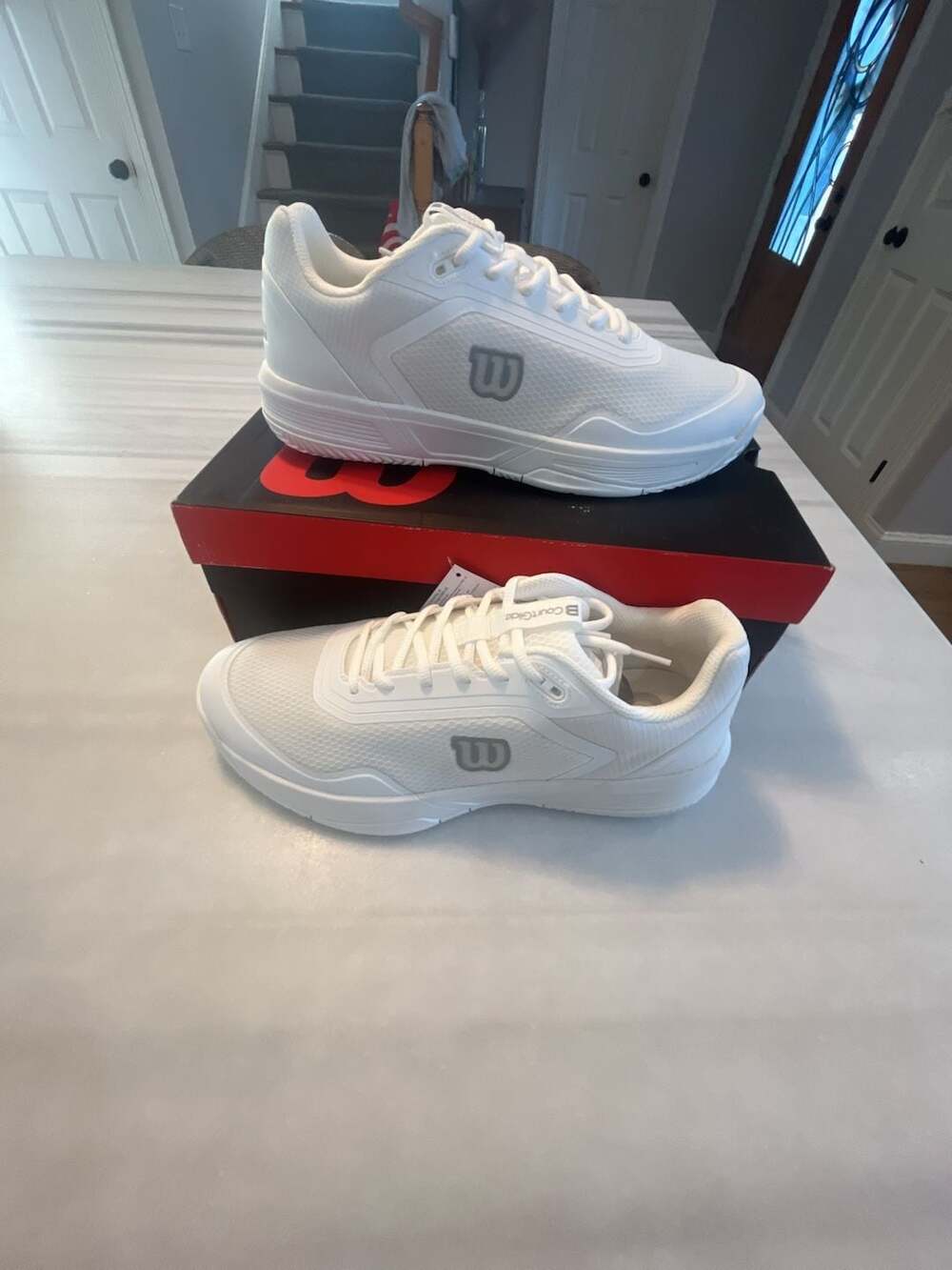 Wilson Courtglide Men's Tennis Shoe White/White/White Size 11.5
